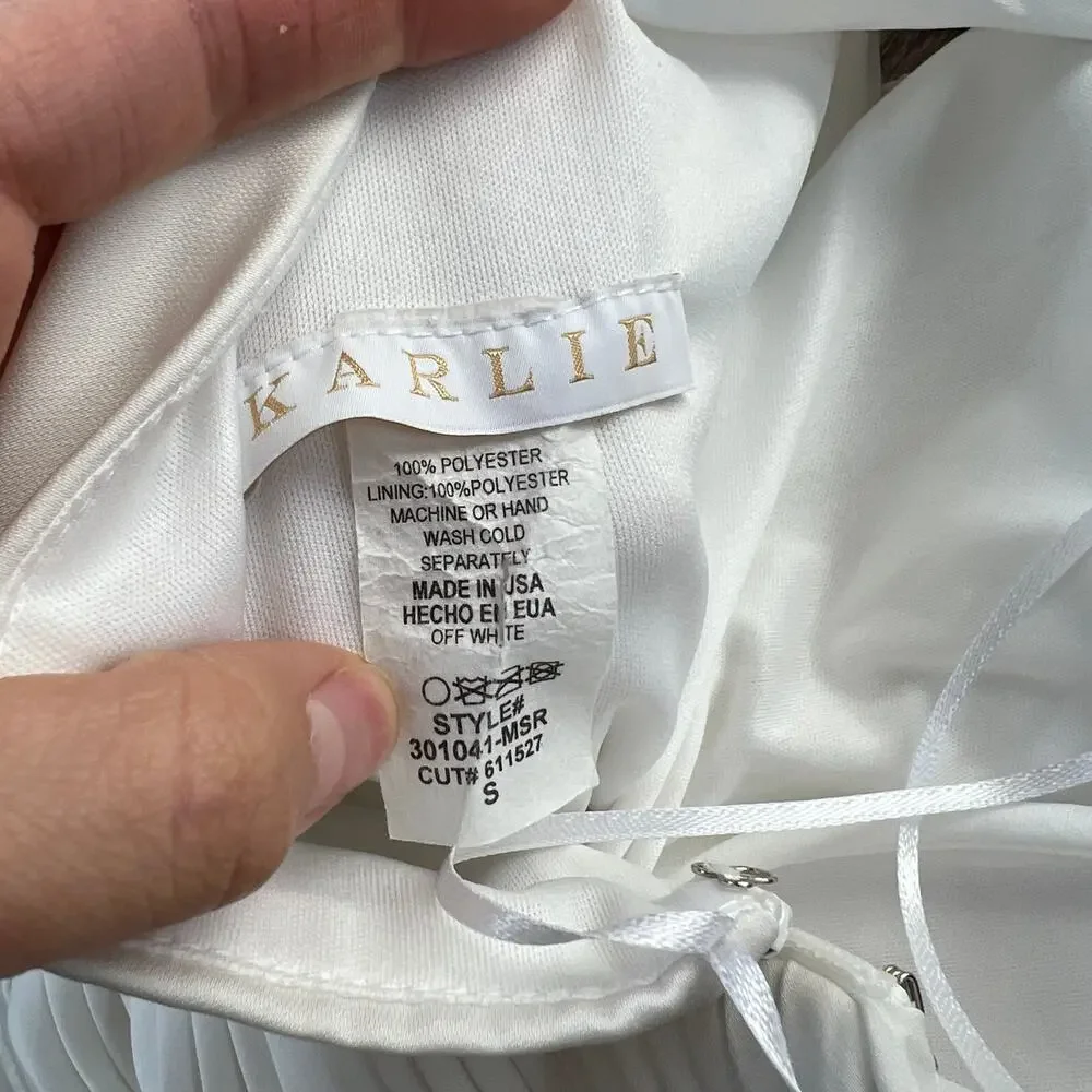 Karlie Bridal Shower White One Shoulder Bodycon Bow Shoulder Dress